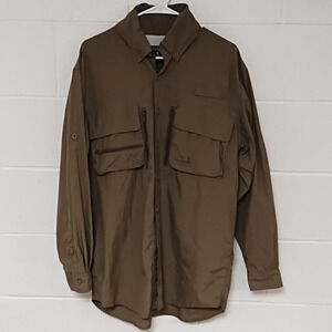 Cabella's Guide Gear Quick Dry Mesh Venting Roll Tab Sleeve Shirt Medium